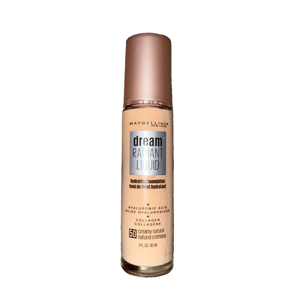 Sealed Maybelline Dream Radiant Liquid Hydrating Foundation #50 CREAMY NATURAL